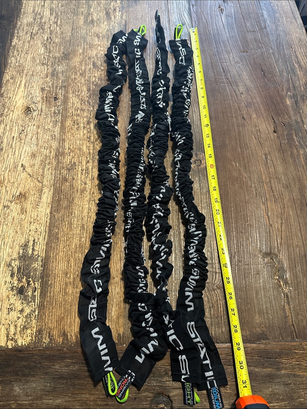 Static swim bans bundle (4 pcs) 2 light, 1 med, 1 strong